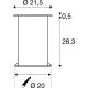 DASAR 215, outdoor vloerinbouwarmatuur, TC-(D,H,T,Q)SE, IP67, rond, roestvrij staal 316, max. 80 W