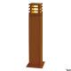 Rusty® 70, Outdoor Standing Lamp, TC-DSE, IP55, Angular, Steel Rusted, L/B/H 12/12/71 cm, Max. 11W