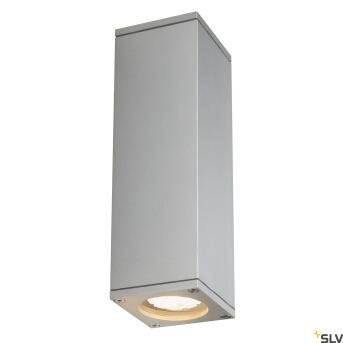 Theo Up/Down, Outdoor Wall Lamp, QPRAR51, IP44, Corner, Up/Down, Silver Gray, Max. 70W