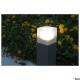 Grafit 60, buiten staande lamp, TC-DSE, IP44, antraciet, energiebesparende lamp, l/b/h 12/12/60 cm, max. 11W