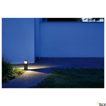 LOGS 40, outdoor staande lamp, led, 3000 K, IP44, vierkant, antraciet, L/B/H 13/8/39,5 cm, 8W