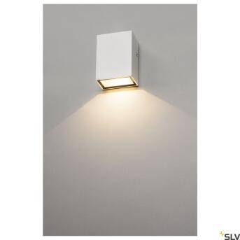 Quad, Wall Lamp, LED, 3000K, IP44, Angular, White, 4.6