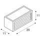 BOX-L, outdoor wandarmatuur, TC-(D,H,T,Q)SE, IP44, rechthoekig, wit, max. 18 W
