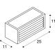 BOX-L, outdoor wandarmatuur, TC-(D,H,T,Q)SE, IP44, rechthoekig, wit, max. 18 W