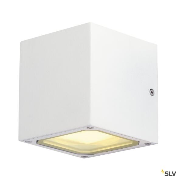 SITRA CUBE, Outdoor Wandleuchte, TCR-TSE, IP44, weiß, max. 18W
