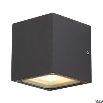 SITRA CUBE, Outdoor Wandleuchte, TCR-TSE, IP44, anthrazit, max. 18W