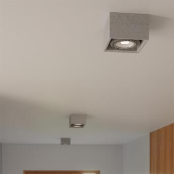 Plafondlamp Quatro 1 beton