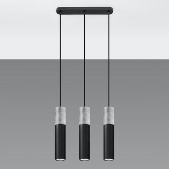 Hanger lamp borgio 3 zwart