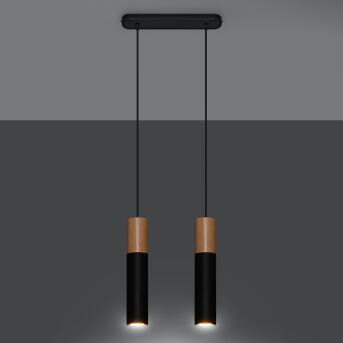 Hanger lamp pablo 2 zwart