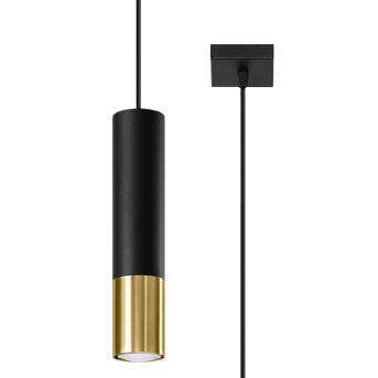 Hanger lamp loopz 1 zwart/goud