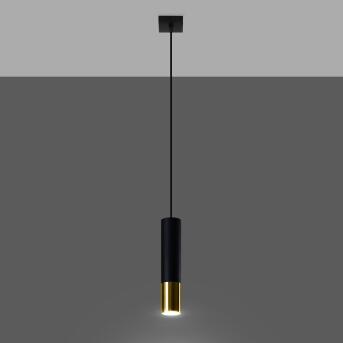 Hanger lamp loopz 1 zwart/goud