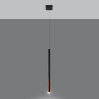 Hanglamp Mozaica 1 zwart/koper