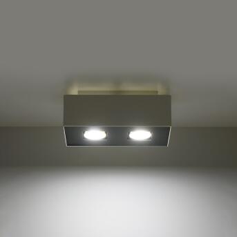 Plafondlamp mono 2 wit
