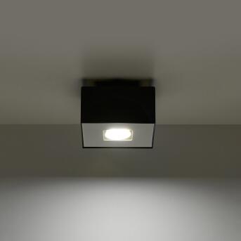 Plafondlamp mono 1 zwart