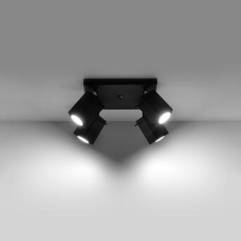 Plafondlamp merida 4 zwart