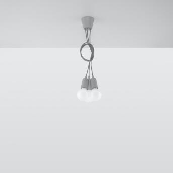 Hanger lamp Diego 3 grijs