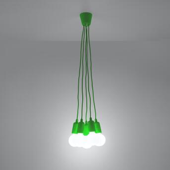 Hanger lamp Diego 5 Green