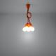 Hanger lamp Diego 5 oranje