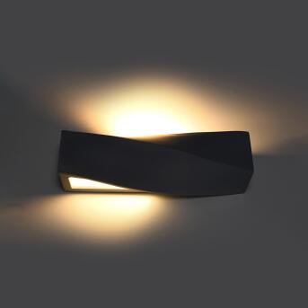 Muurlamp keramische sigma zwart