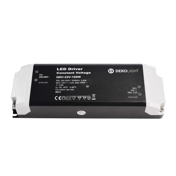 Deko-Light LED-Netzgerät, BASIC, CV, Q8H-24-100W, spannungskonstant, 220-240V AC/50-60Hz, 24V DC, 0-