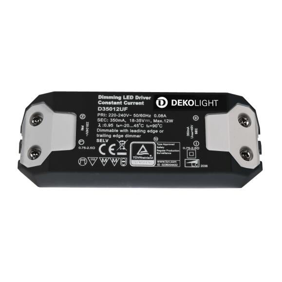Deko-Light LED-Netzgerät, BASIC, DIM, CC, D350012UF/12W, stromkonstant, dimmbar: Phasenan-/abschnitt