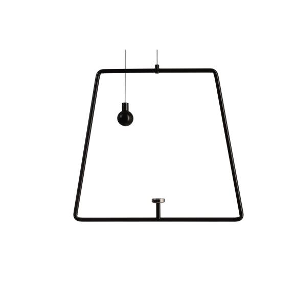 Accessoires, slinger voor miram zwarte magnetische lamp, breedte: 205 mm, hoogte: 185 mm