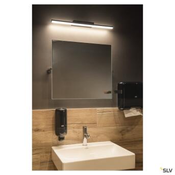 GLENOS® 60, Indoor LED Spiegelleuchte schwarz CCT switch 3000/4000K
