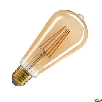 ST64 E27, LED Leuchtmittel gold 7,5W 2500K CRI90 320°