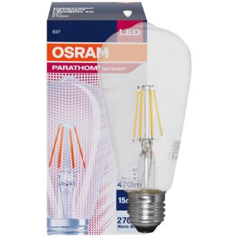 LED-Filament-Lampe,  PHARATHOM RETROFIT,  Edison-Form,...