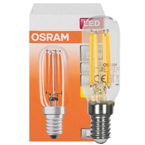 LED-Filament-Lampe, PARATHOM T26, Röhren-Form, klar, E14, 2700K