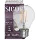 LED -filamentlamp, AGL -vorm, Clear, E27