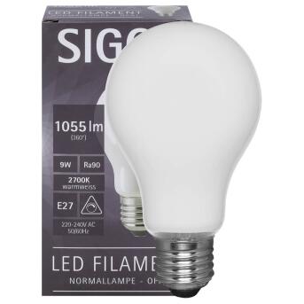 LED-Filament-Lampe,  AGL-Form, opal, E27