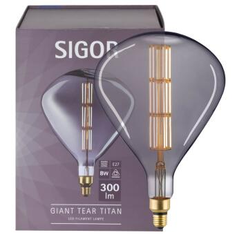 LED-Filament-Lampe, GIANT TEAR, E27/8W, L 365, Ø 245