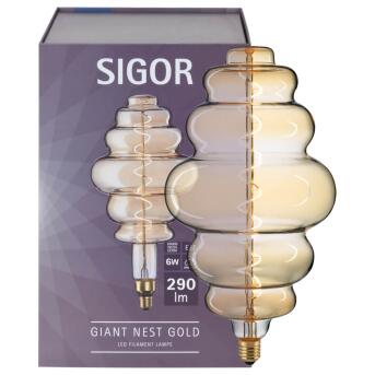 LED-Filament-Lampe, GIANT NEST, E27/6W, L 335, Ø 200