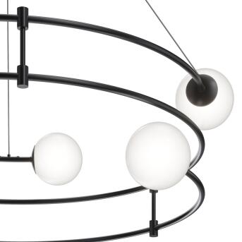Maytoni hanglampbalans Zwart matglas 6 x G9