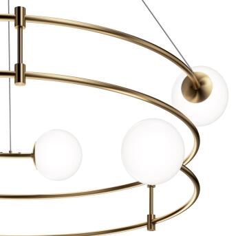 Maytoni hanger lamp balans Gold Matt Glass 6 x G9