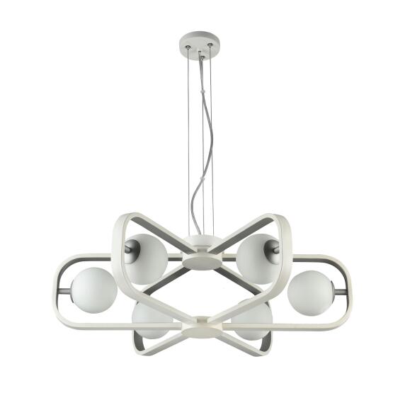 Maytoni hanger lamp avola wit en zilver 6 x g9