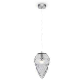 Maytoni hanger lamp globo chroom 1 x e27 glazen schaduw...
