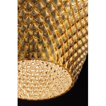 Maytoni hanger lamp Tommy goudkleurige glazen lampenkap 1 x E27