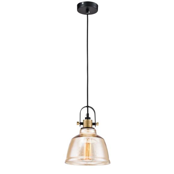 Maytoni hanger lamp irving Amber -gekleurde lampenkap 20 cm 1x E27