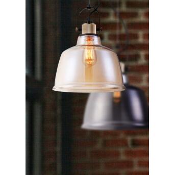 Maytoni hanger lamp irving rookglas -gekleurde lampenkap 30 cm 1 x e27