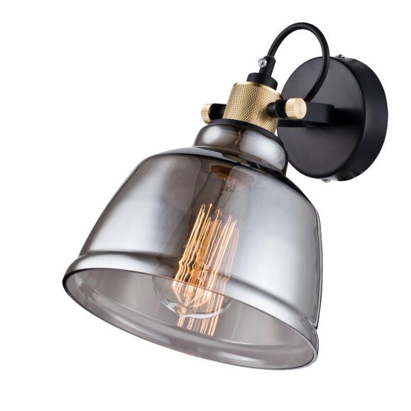 Maytoni Wall Lamp Irving Smoke Glass -Gekleurde lampenkap 1 x E27
