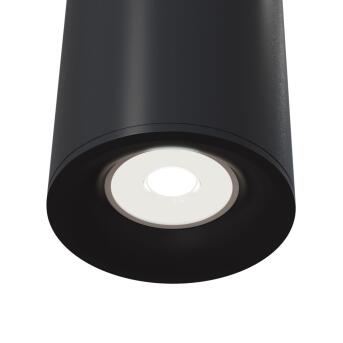 Technische plafondlamp Slim zwart 1 x GU10