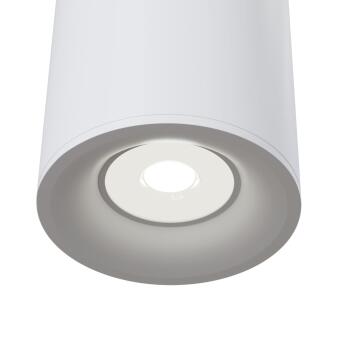 Technische plafondlamp slank wit 1 x gu10