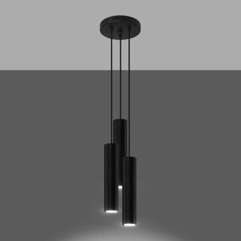 Hanger lamp lagos 3p zwart