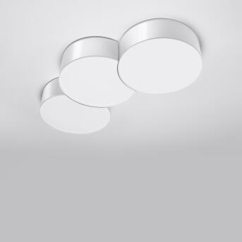 Plafondlampcirkel 3a wit