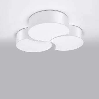 Plafondlampcirkel 3b wit