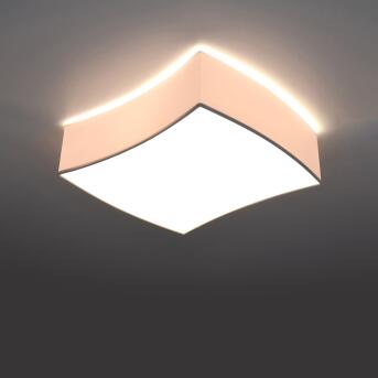 Plafondlamp vierkant 1 wit