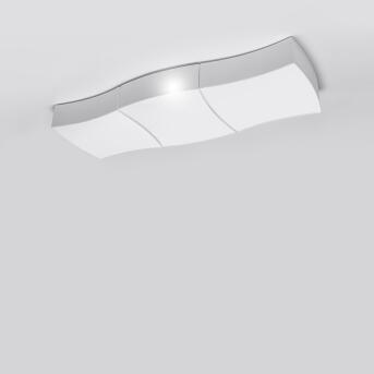 Plafondlamp vierkant 3 wit