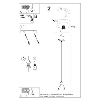 Hanger lamp taleja 1 wit [e27]